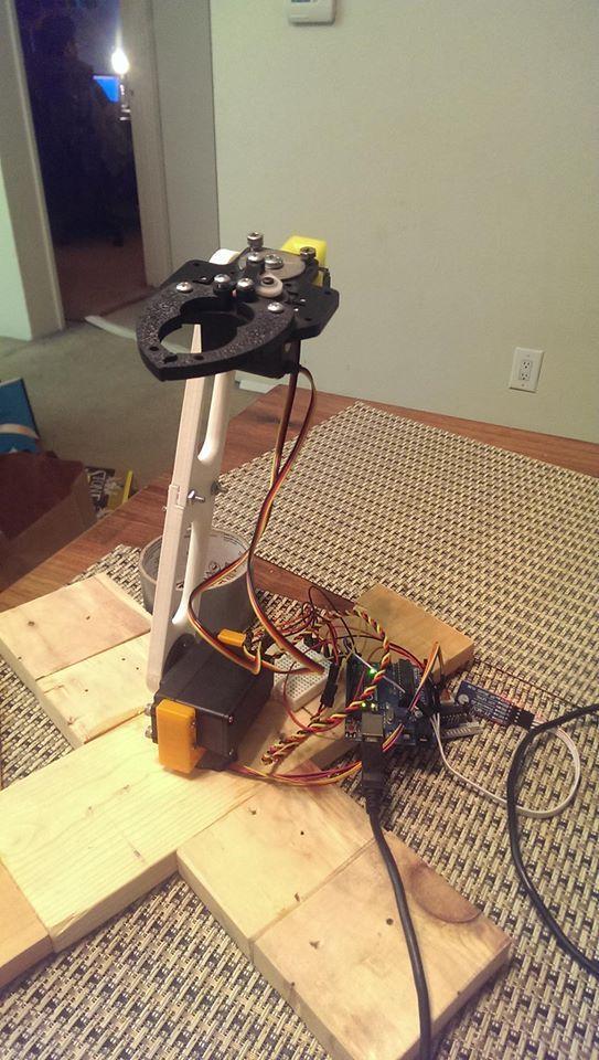 3D printed robotic arm driven by an Arduino and servos